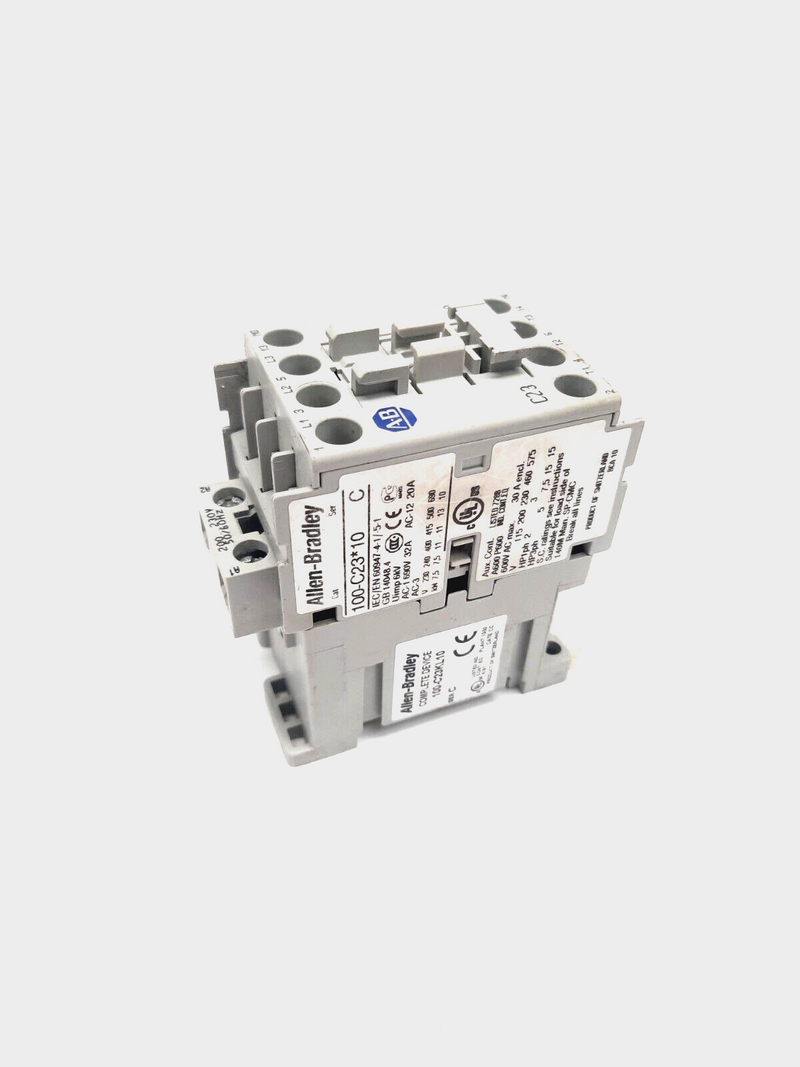 Allen Bradley 100-C23KL10 Ser C Contactor IEC, 23A, 3P, 200-230VAC Coil, 1NO - Maverick Industrial Sales