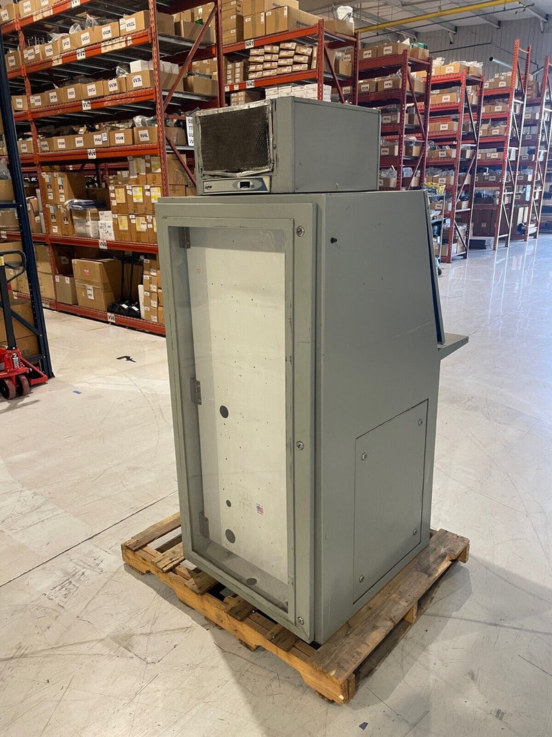 Industrial Enclosure Corp Computer Workstation Cabinet & AC Unit, 30x32x60 - Maverick Industrial Sales