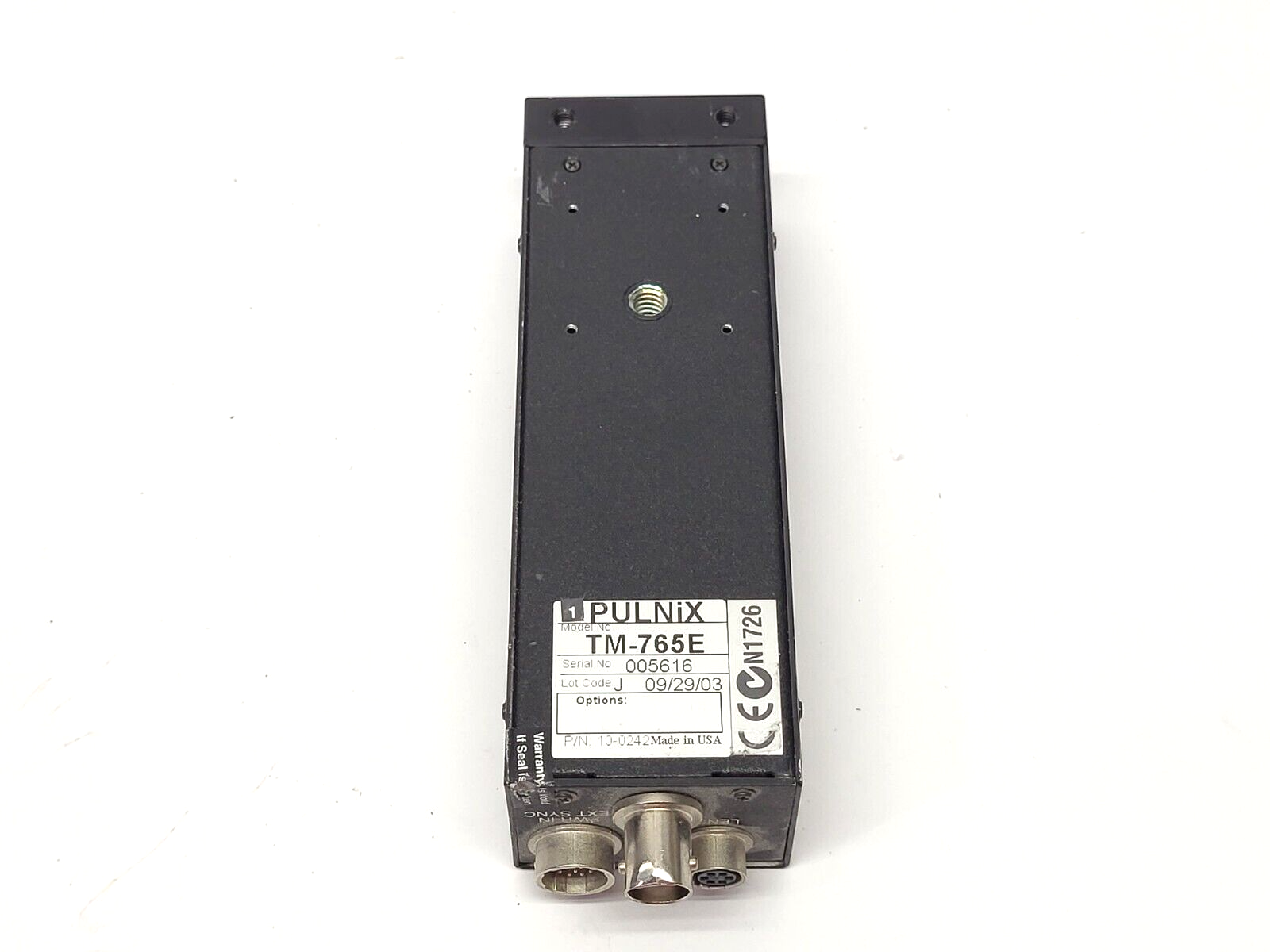 Pulnix TM-765E CCD Camera Monochrome 10-0242 - Maverick Industrial Sales