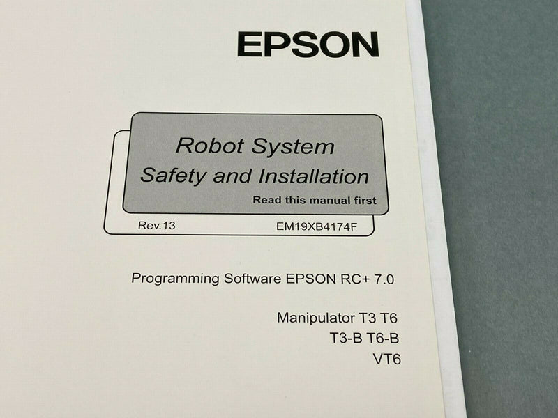 Epson RC+ 7.0 Robot System Manual and Safety Installation DVD w/ Hardcopy - Maverick Industrial Sales