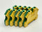 Weidmuller 1010300000 WPE 10 Terminal Ground Block Green/Yellow 1200A LOT OF 5 - Maverick Industrial Sales