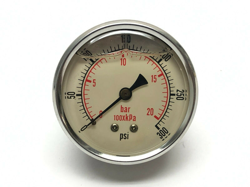 Pressure Gauge 2443 GXB 300 Glycerin Filled 0-300Psi ASNI-B40.1 - Maverick Industrial Sales