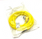 Mencom MIN-3FPX-6-R Size I Cordset 3 Pole Female Right Angle 6 Ft 10A Yellow - Maverick Industrial Sales