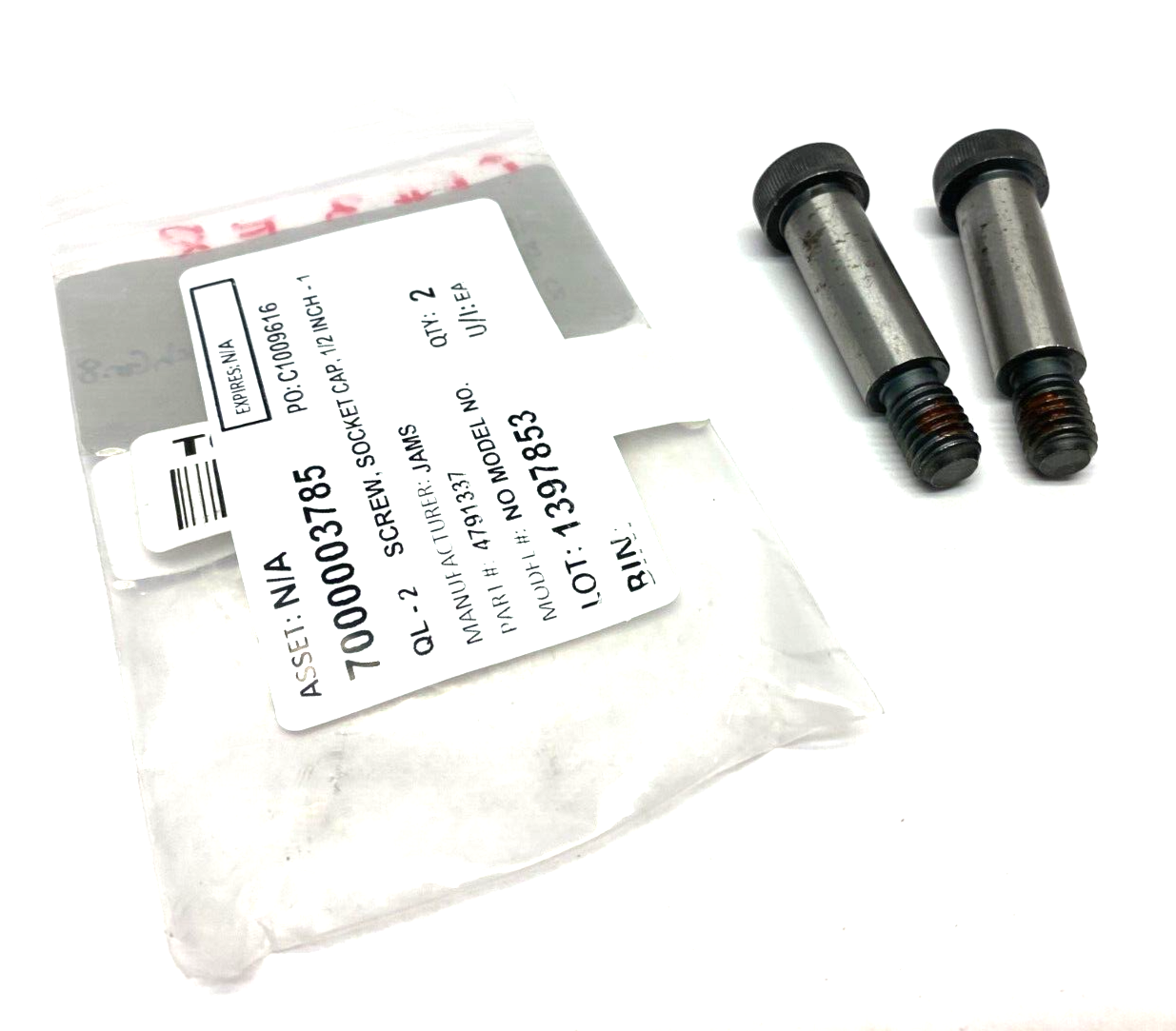 Galaxy Fasteners 039-0864-22 Nylock Shoulder Screw 5/8" x 1-3/4" Gr 8 LOT OF 2 - Maverick Industrial Sales