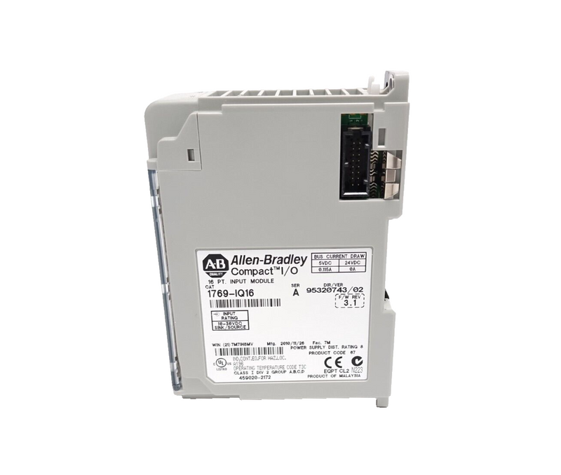 Allen Bradley 1769-IQ16 Ser. A CompactLogix 16 Pt Digital Input Module