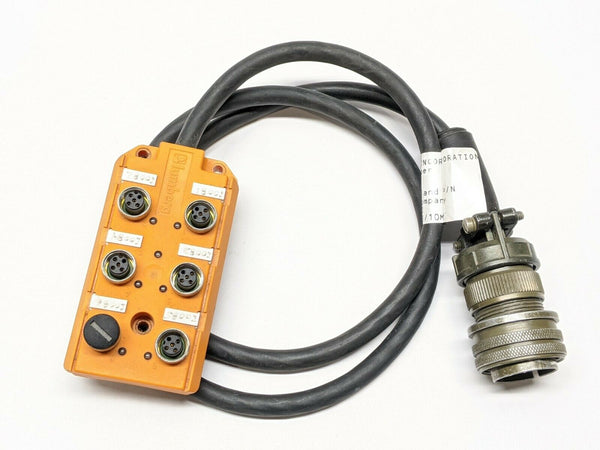 Lumberg ASB-6/LED-5/4-13 Distribution Block w/ Amphenol Circular Connector - Maverick Industrial Sales