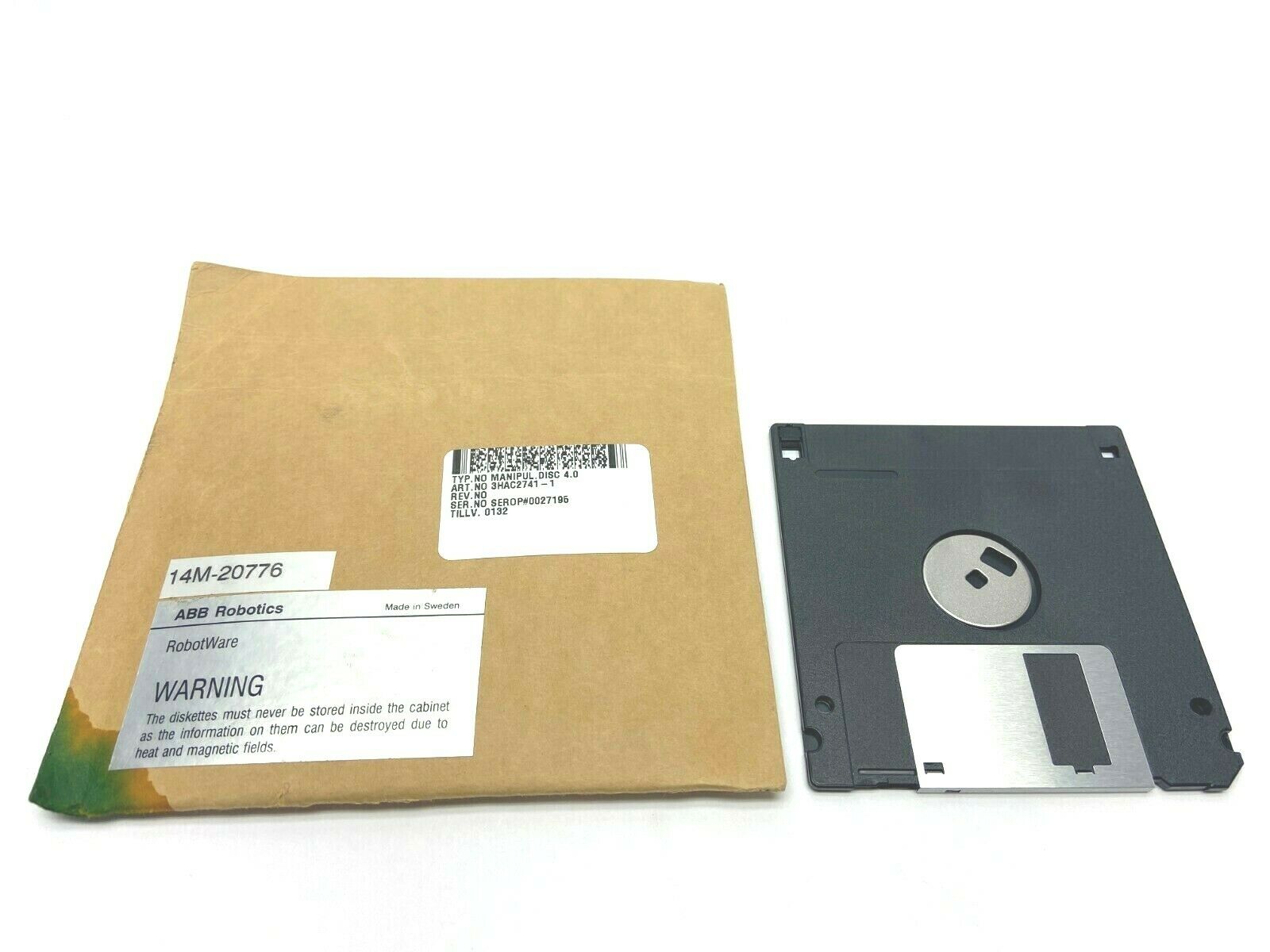 ABB 14M-27076 3HAC2741-1 Manipulator Param 4.0 Boot Disk Floppy - Maverick Industrial Sales