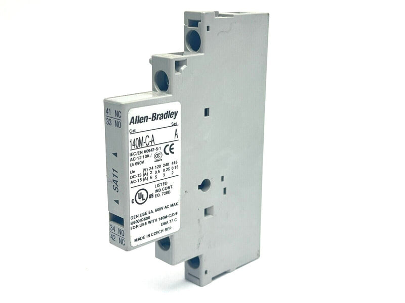 Allen Bradley 140M-C-ASA11 Ser A Auxiliary Contact - Maverick Industrial Sales