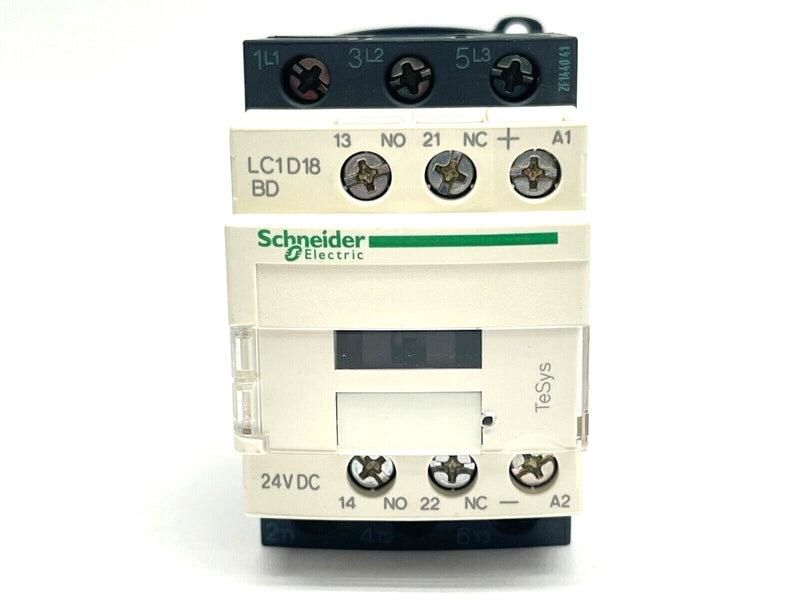 Schneider Telemecanique LC1D18BD Contactor 10HP 24VDC - Maverick Industrial Sales