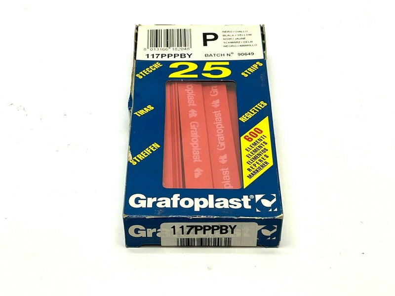 Grafoplast 117PPPBY Wiremarker Strips PKG OF 25 - Maverick Industrial Sales