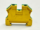 Weidmuller 1010300000 WPE 10 Terminal Ground Block Green/Yellow 1200A LOT OF 5 - Maverick Industrial Sales