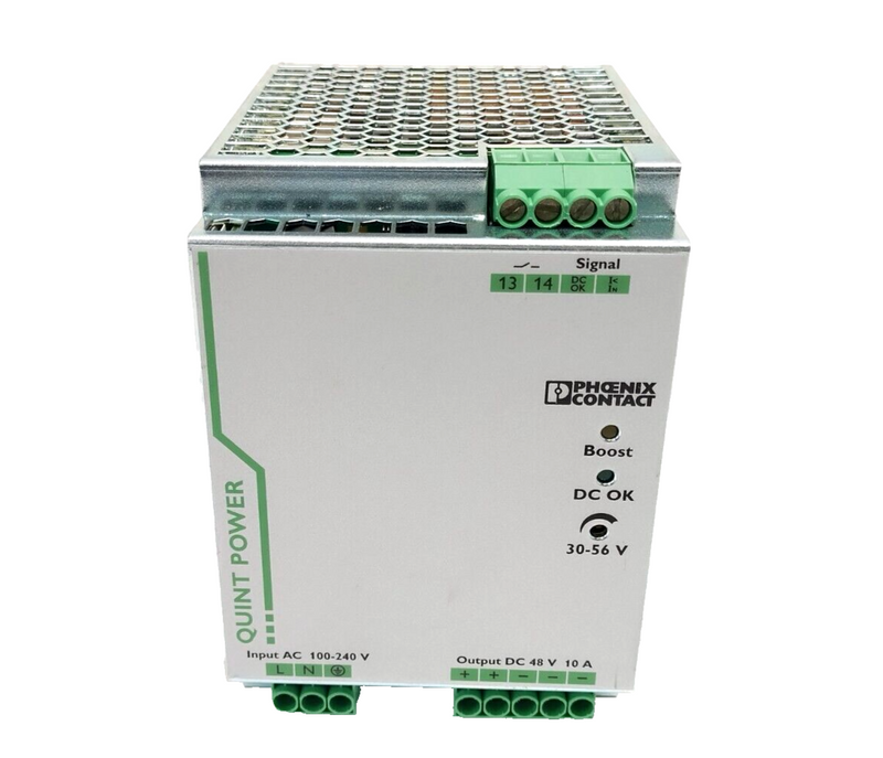 Phoenix Contact QUINT-PS/1AC/48DC/10 Power Supply Unit 100-240VAC 48VDC 2866682 - Maverick Industrial Sales