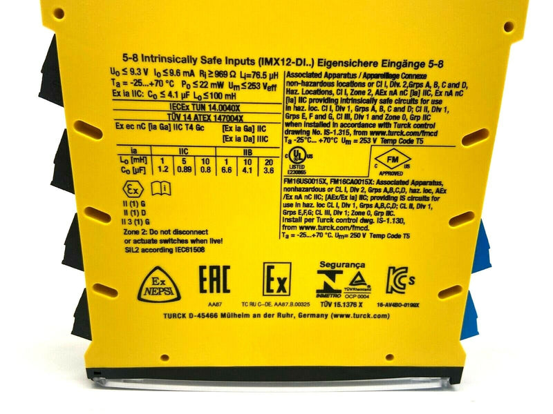 Turck IMX12-DI01-2S-2R-PR/24VDC Isolating Switching Amplifier 7580017 - Maverick Industrial Sales