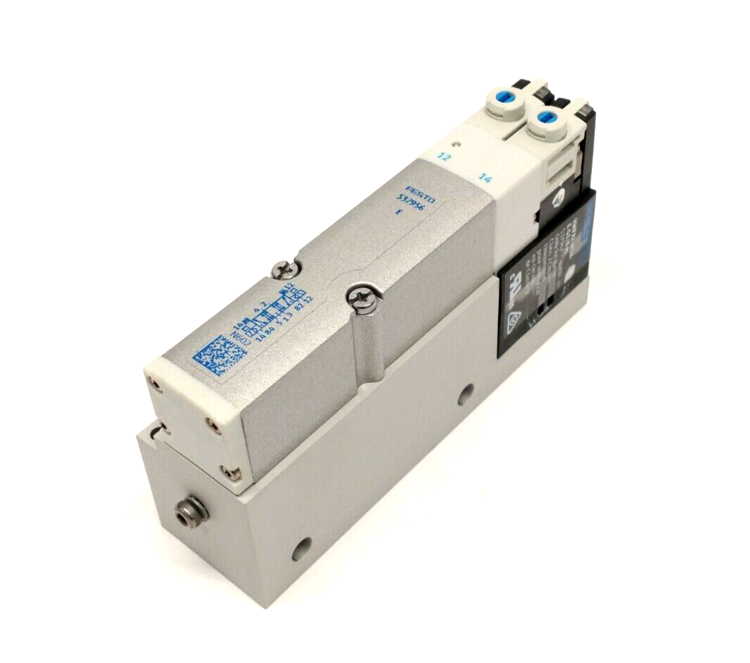 Festo VMPA2-M1H-E-G1/8-PI Air Solenoid Valve 5/3 Exhausted G1/8 537967 - Maverick Industrial Sales