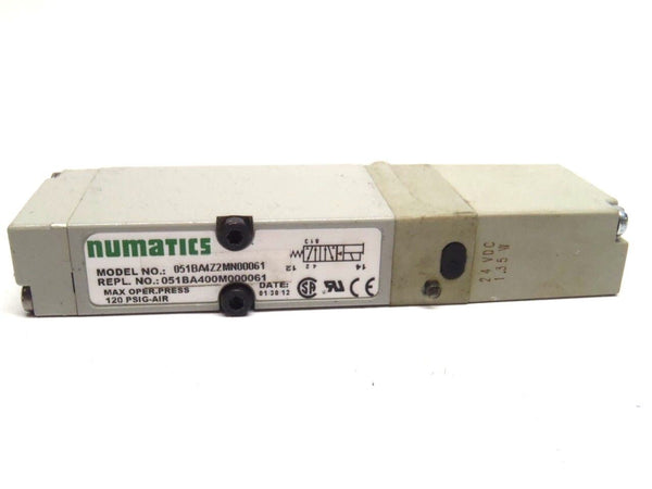 Numatics 051BA4Z2MN00061 Single Solenoid Valve 120 PSIG 24 VDC 1.35W - Maverick Industrial Sales