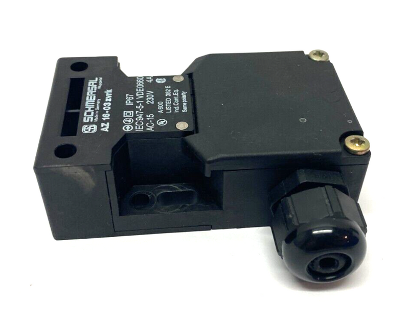 Schmersal AZ16-03zvrk Safety Interlock Switch Keyed Glass Fibre LEFT EXIT - Maverick Industrial Sales