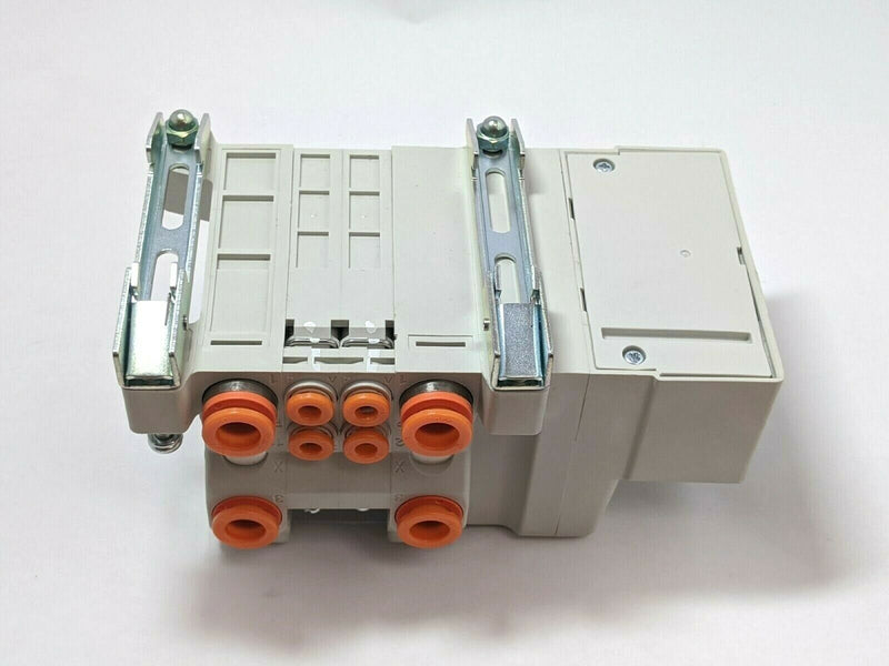 SMC VV5QC11-02N3FD2-DN Pneumatic Manifold 2 Stations 4/5 Port Solenoid - Maverick Industrial Sales