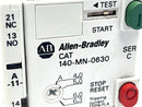 Allen Bradley 140-MN-0630 Ser. C Manual Motor Starter w/ 140-A11 Auxiliary - Maverick Industrial Sales