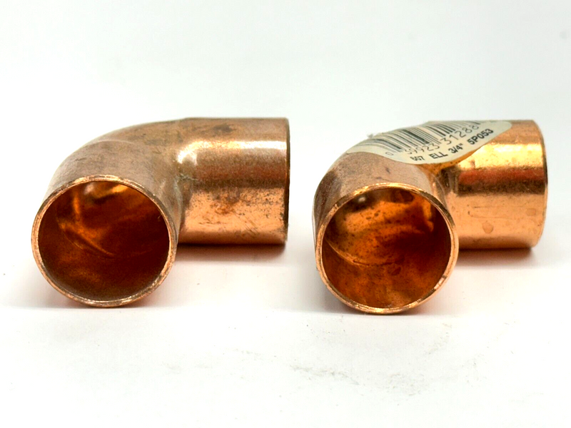 Nibco 607 3/4 90 Degree Elbow C x C 3/4" Copper LOT OF 2 - Maverick Industrial Sales