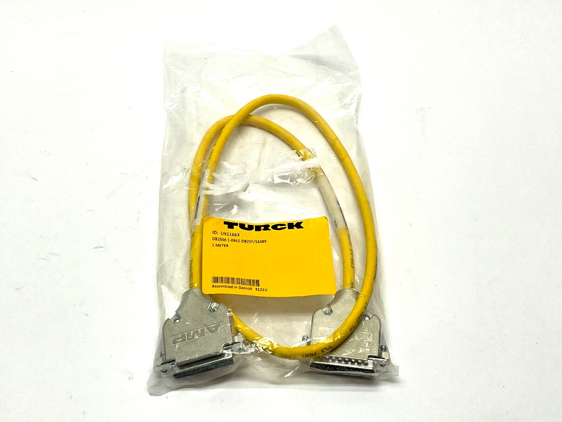 Turck DB25M-1-0942-DB25F/S3489 Double Ended Cordset UX11663 - Maverick Industrial Sales