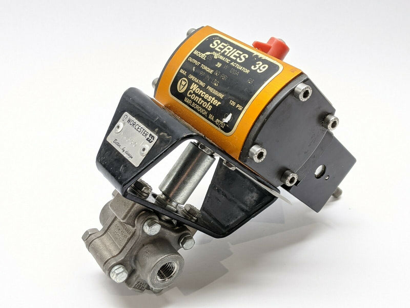 Worcester Controls 0539W120AR3 Pneumatic Actuator Series 39 w/ 1/4" Ball Valve - Maverick Industrial Sales