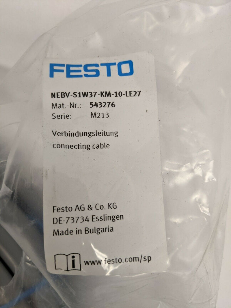 Festo NEBV-S1W37-KM-10-LE27 Connecting Cable VTSA/VTSA-F 543276 - Maverick Industrial Sales