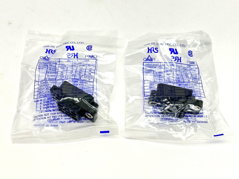 Hirose Connector QR/P1-8S-C(21) Rack & Panel Connector LOT OF 2 - Maverick Industrial Sales