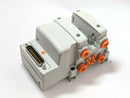 SMC VV5QC11-02N3FD2-DN Pneumatic Manifold 2 Stations 4/5 Port Solenoid - Maverick Industrial Sales