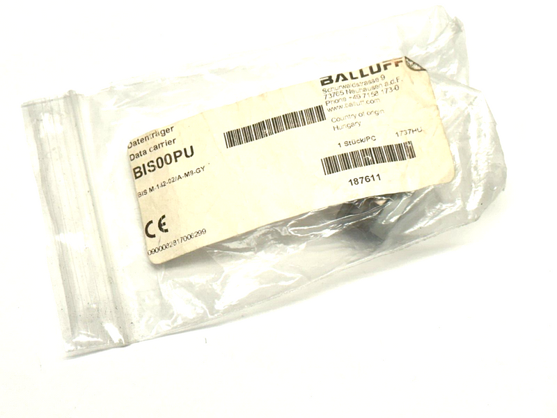 Balluff BIS00PU HF Data Carrier 13.56MHz BIS M-142-02/A-M8-GY - Maverick Industrial Sales