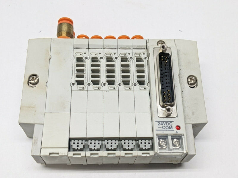 SMC SS5Y3-45NFD-05U-N7 Stacking Manifold Base 5 Station w/ D-Sub Connector - Maverick Industrial Sales