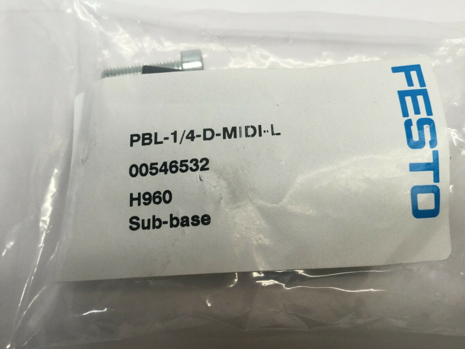 Festo PBL-1/4-D-MIDI-L Sub Base 00546532 - Maverick Industrial Sales