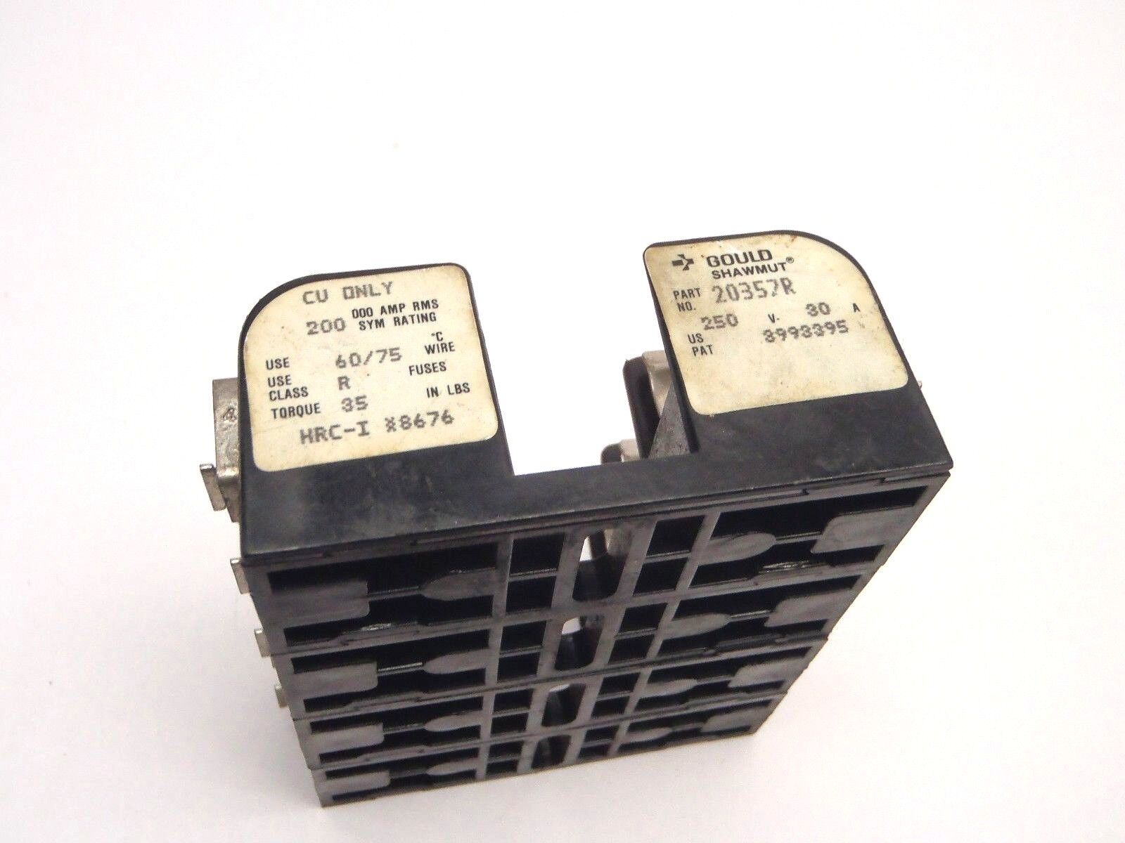 Gould Shawmut 20357R Class R 250V 30A HRC-I *8676 Fuse Holder - Maverick Industrial Sales