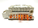 SMC VV5QC11-06 Pneumatic 6 Slot Manifold w/ VQC2400N-5 Valves - Maverick Industrial Sales