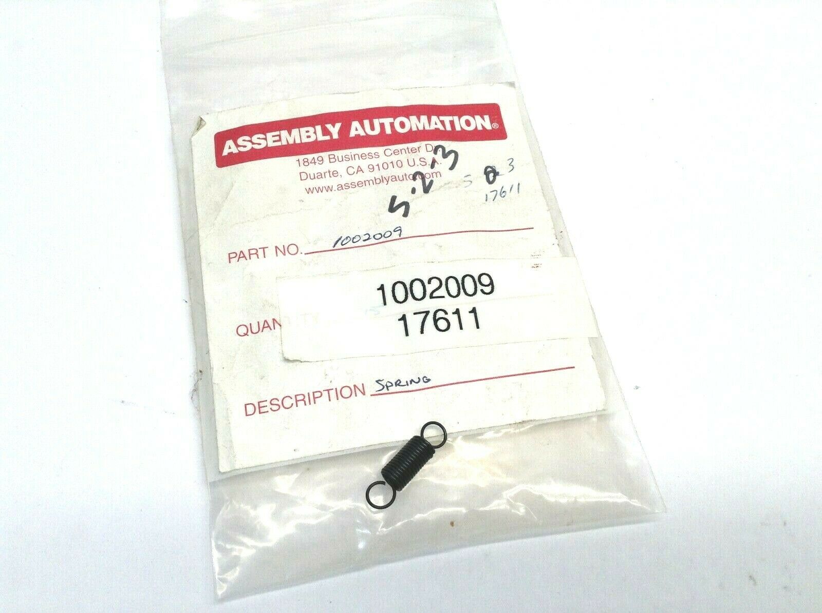 1002009 | Assembly Automation 1002009 Spring