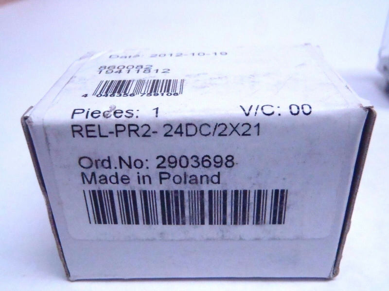 Phoenix Contact REL-PR2-24DC/2X21 Single Relay 2903698 24V DC - Maverick Industrial Sales