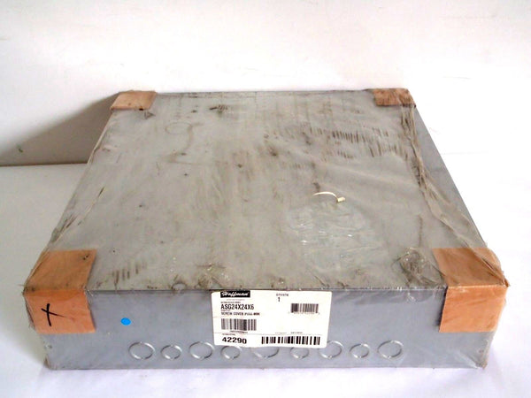 Hoffman ASG24x24x6 Screw Cover Pull Steel Box Enclosure w/ Knockouts 42290 - Maverick Industrial Sales