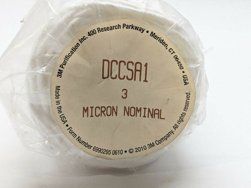 3M DCCSA1 3 Micron Nominal Filter Cartridge String Wound 2-7/8" OD 9-7/8" L - Maverick Industrial Sales