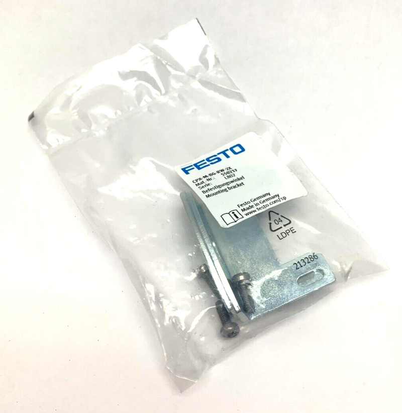 Festo CPX-M-BG-RW-2X Ser. L802 Valve Mounting Bracket 550217 - Maverick Industrial Sales