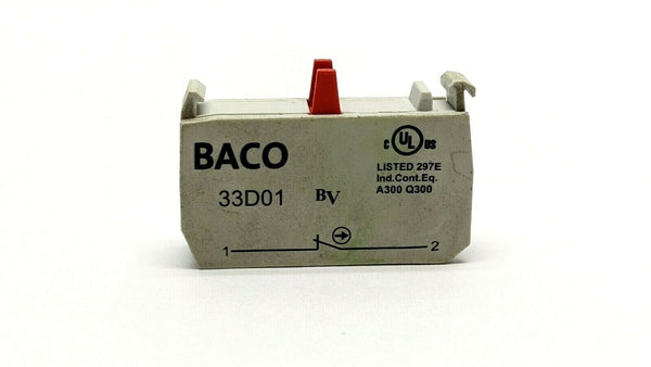 Baco 33D01 Normally Closed Contact Block - Maverick Industrial Sales
