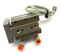 Robohand MPS-2-1 Mini Roller Bearing Dual V-Rail Pneumatic Slide 0.5" Stroke - Maverick Industrial Sales