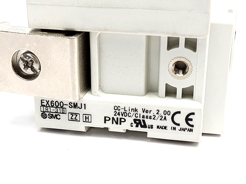 SMC EX600-SMJ1 CC-Link Ver. 2.00 Serial Transmission Unit 24VDC CHIPPED CORNER - Maverick Industrial Sales