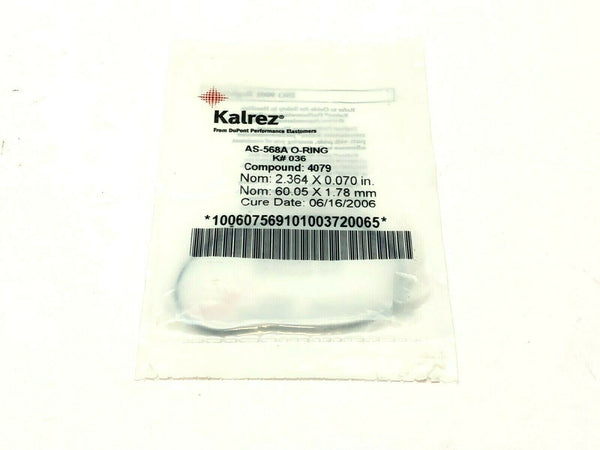 Kalrez AS-568A O-Ring Compound 4079 K#036 60.05mm X 1.78mm (Cure Date:2006) - Maverick Industrial Sales