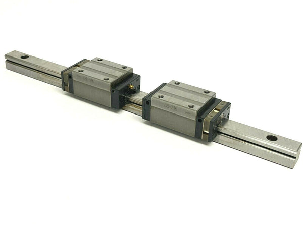 NSK 68-316 Linear Bearing Guide Blocks w/ LH150280ANC2-02K53 Guide Rail 280mm - Maverick Industrial Sales