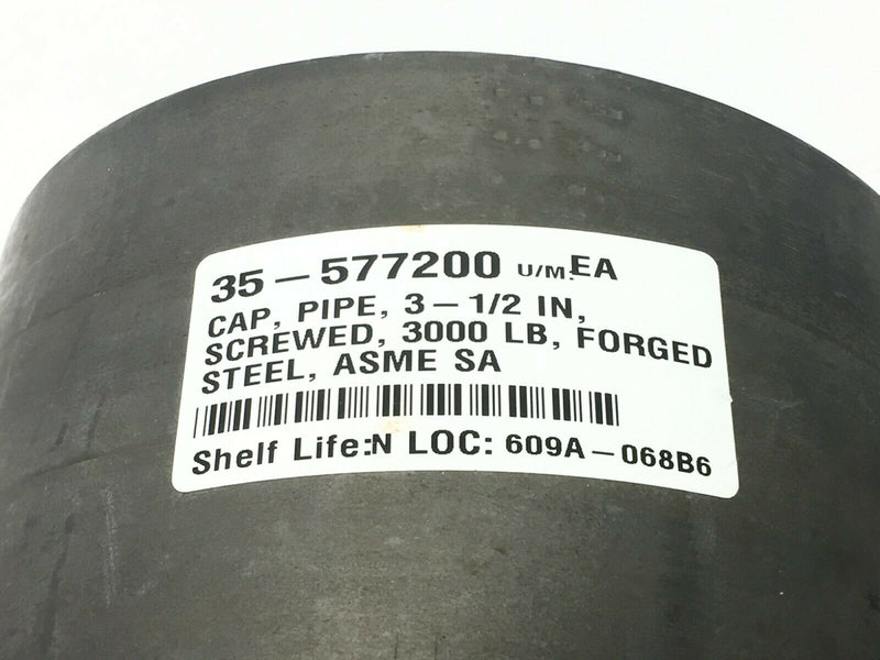 Pipe End Cap Forged Steel 3-1/2" 3000LB - Maverick Industrial Sales