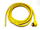 Lumberg Automation RKW 30-738/15F Cordset w/ Right Angle 3-Pin Female Connector - Maverick Industrial Sales