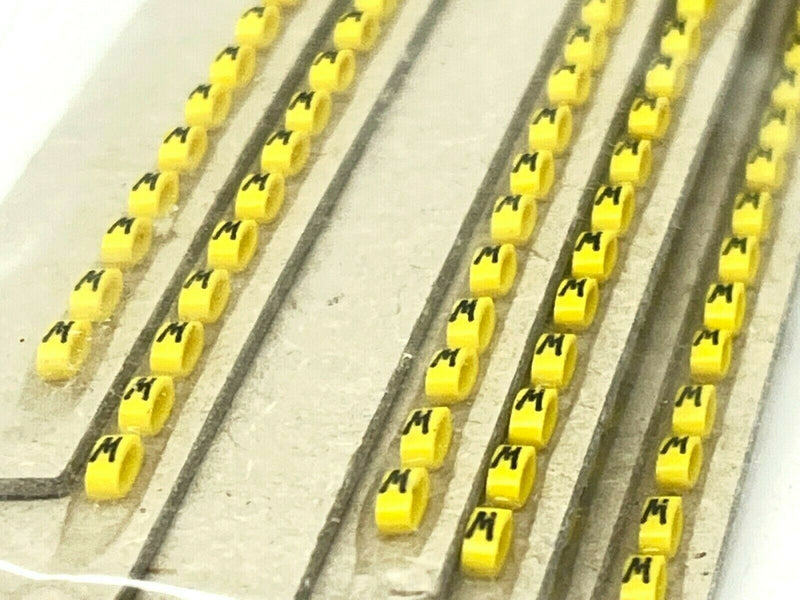 Grafoplast 117 Wire Markers W Black on Yellow 10 Strips - Maverick Industrial Sales