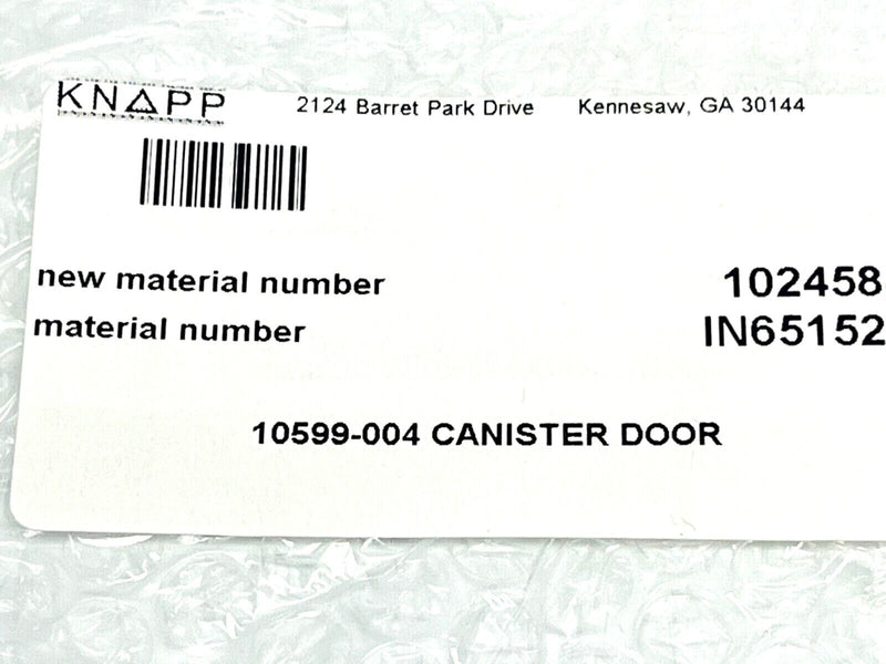 Knapp 10245845 Canister Door 10599-004 - Maverick Industrial Sales