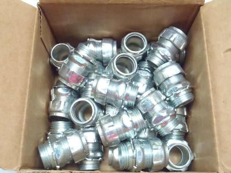 OZ Gedney 7050S 1/2" Inch EMT Gland Compression Coupling Fitting LOT OF 25 - Maverick Industrial Sales