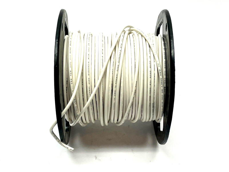 Carol 76812.R8.02 Hookup Wire, 14 AWG, 15 Amps, White, 500 ft.