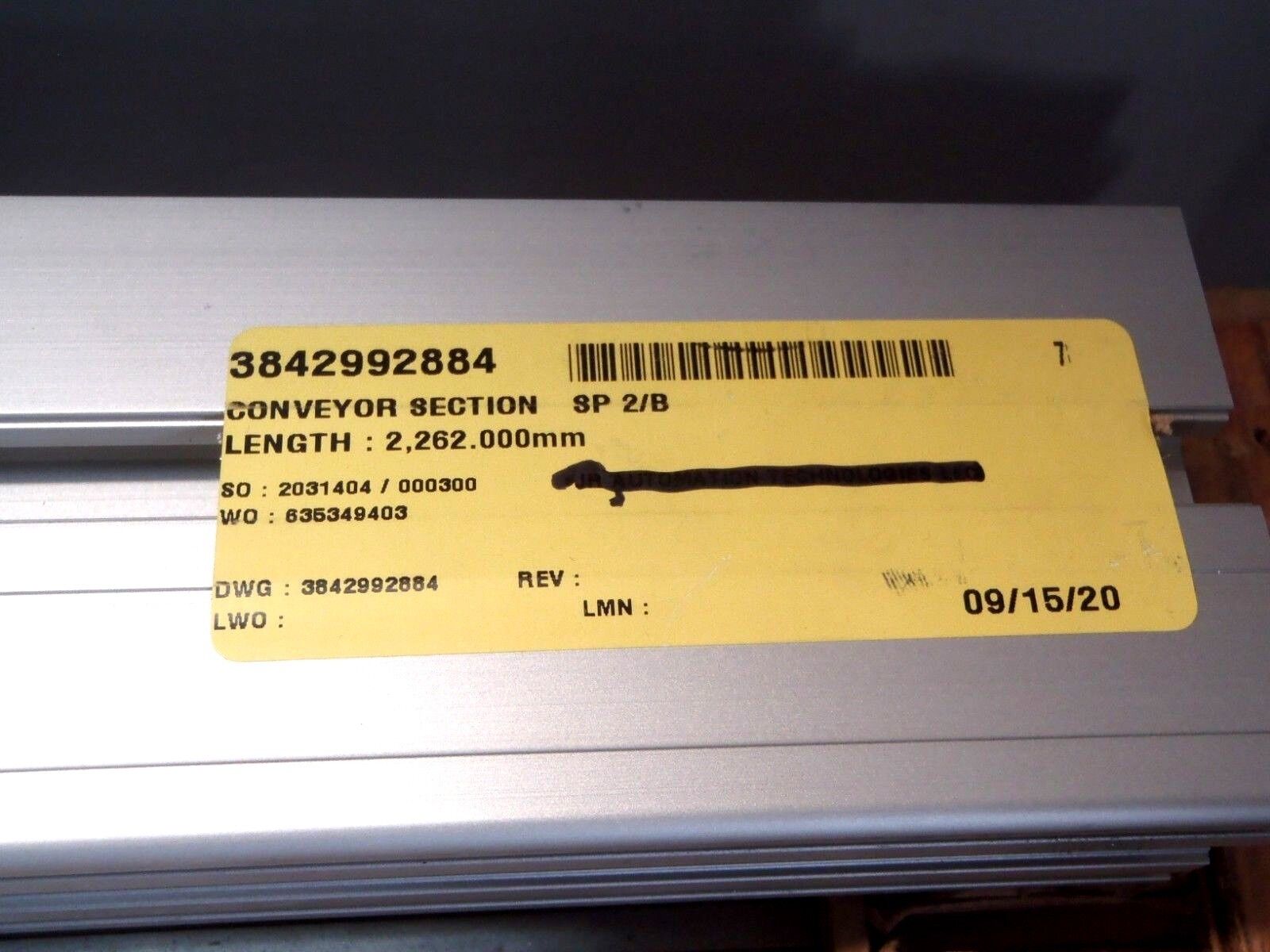 Bosch Rexroth 3842992884 2,262mm Length Conveyor Rail Section SP 2/B LOT OF 2 - Maverick Industrial Sales